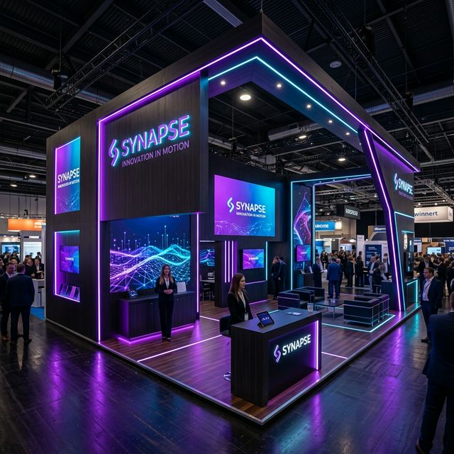 3D Uluslararası Fuar Stand Tasarımları ve Modelleme